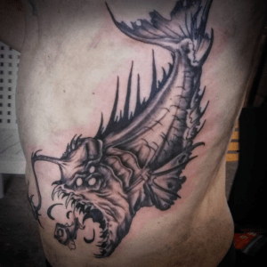 Tattoo Darkart Anglerfisch