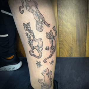 Tattoo Dotwork Katzen