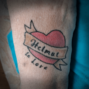 Tattoo Herz In Love Abgeheilt
